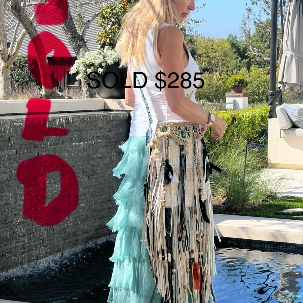 BoHo/hippie chic festival bag/tote handmade